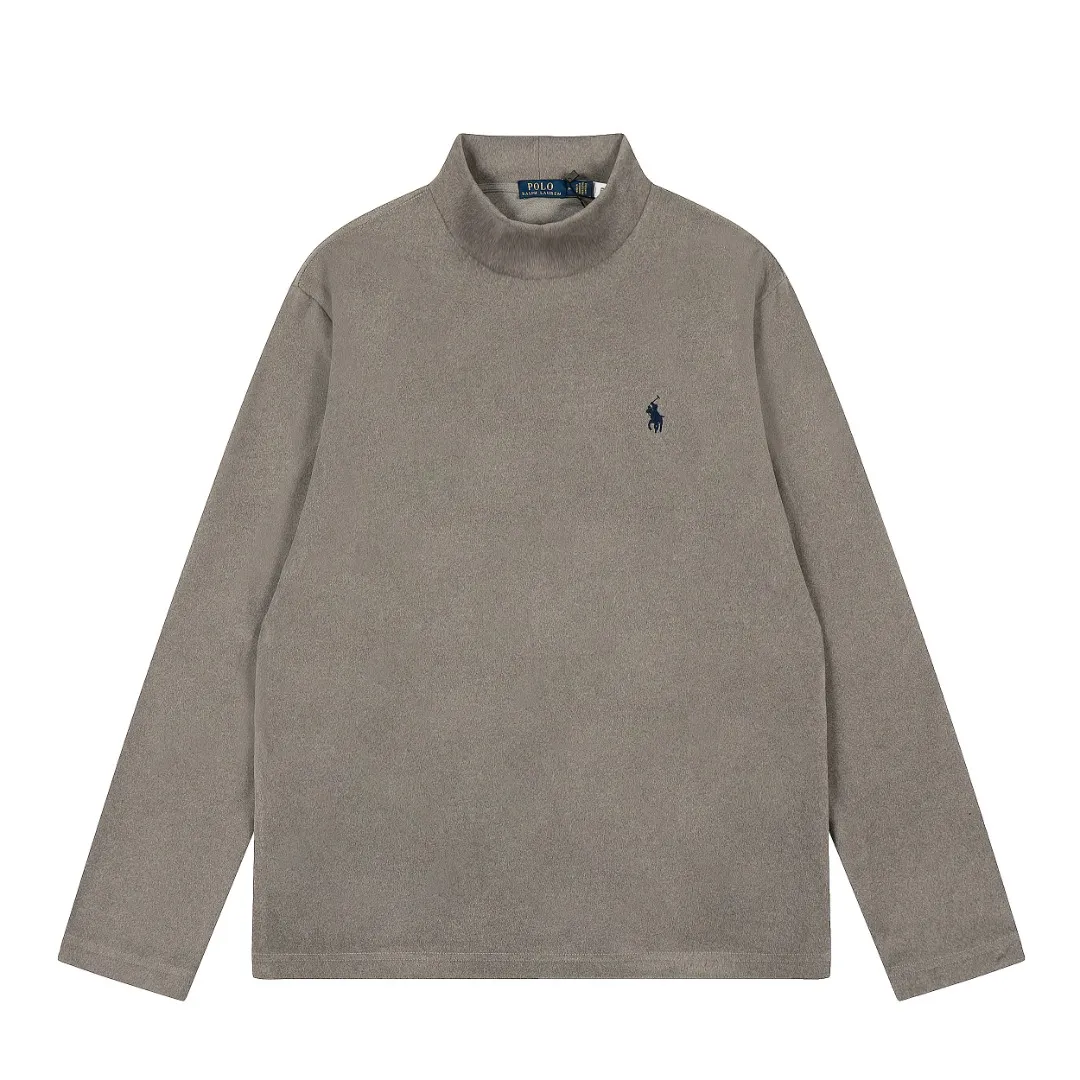 P190 Top quality" Style number: DS606# (not off the shelves all year round) [Ralph Lauren half turtleneck solid color pony embroidery logo basic round neck long sleeves] ✅Ralph Lauren Ralph Lauren classic basic versatile unisex half turtleneck pullover German velvet long sleeves ✅Main supply platform live broadcast Wholesale entities Replenish when out of stock Not off the shelves ✅ZP quality 1:1 version Scan the code to enter the GF website Counter quality ✅Detailed quality The only one in Guangzhou 280g German velvet fabric is comfortable and warm. It focuses on high-end and cost-effective. Needless to say good quality. ✅The version is restored to the original order. The maximum size can be worn up to 180 pounds. Loose, comfortable and stress-free. ✅The upper body is simple and easy to match. A must-have item for ootd. Good-looking clothes are never picky. A must-have in couples' wardrobes. Size: